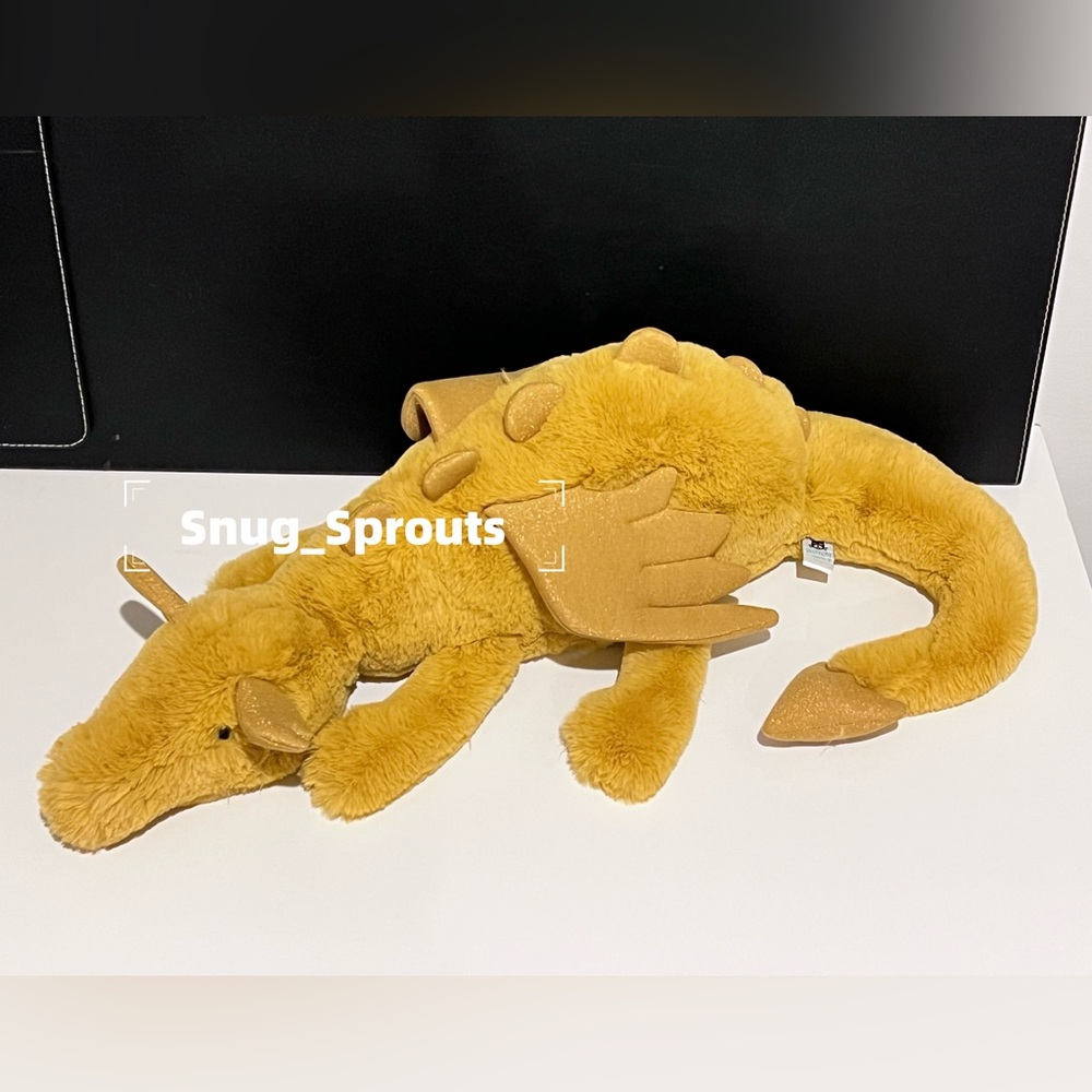 AUTHENTIC‼️ NWT Jellycat Huge Golden Dragon 26”-Retired,  FAST SHIPPING!